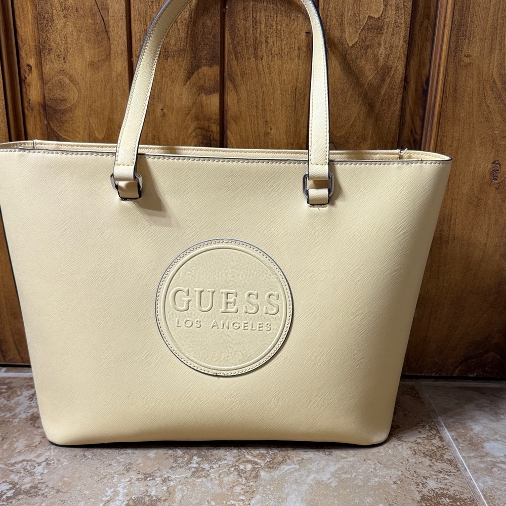 Guess Cream Tote Bag